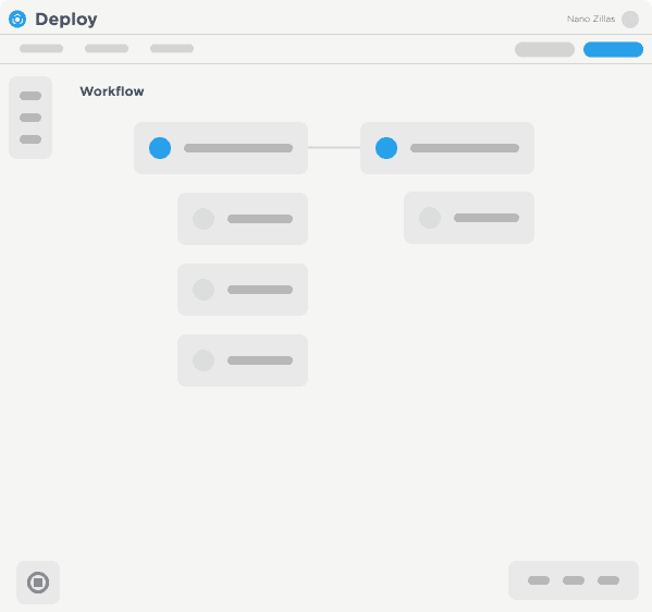 Deploy interfaz de usuario animada