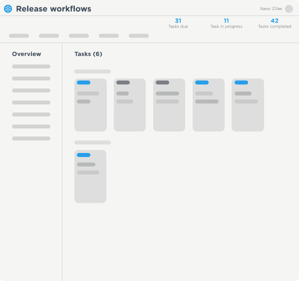 Release animated UI