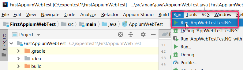 appium web testing