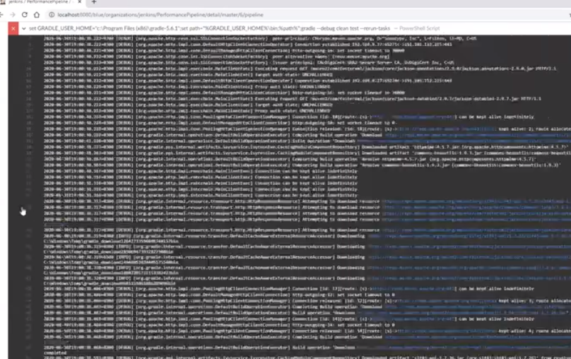 mobile performance - jenkins
