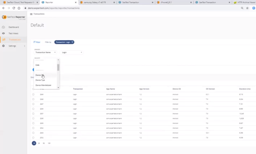 mobile performance - reporter