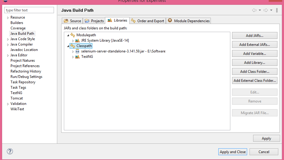 Java Build Path