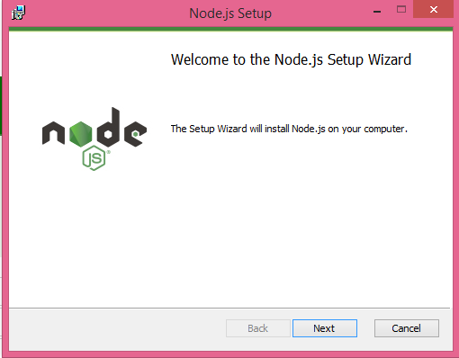 node.js setup