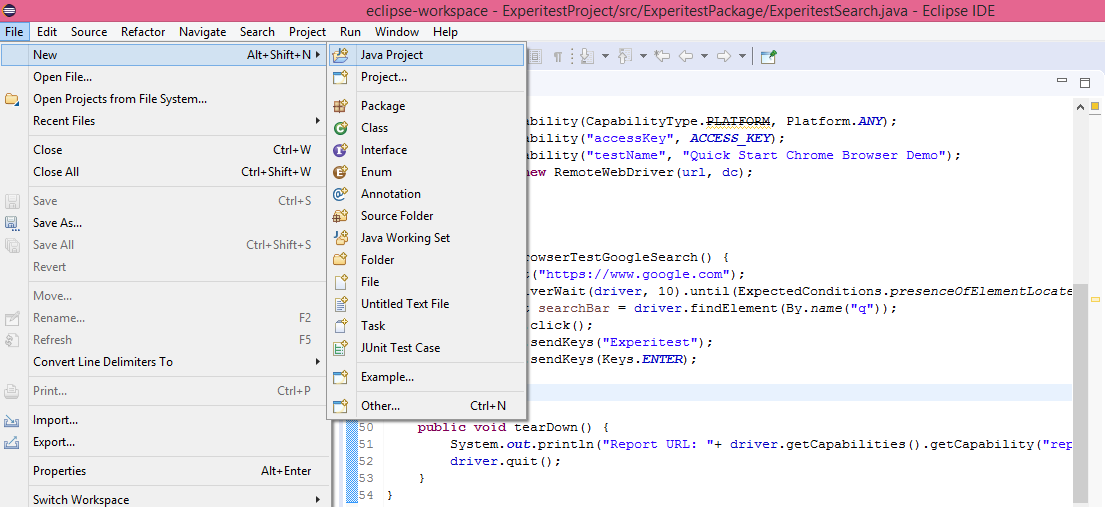 Java Project Eclipse - Bamboo CI Server