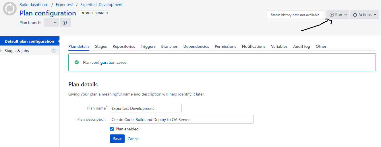 Bamboo CI Server Configure